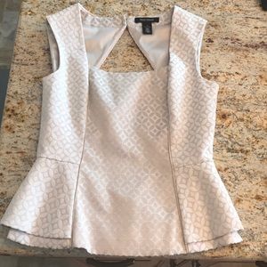 White House Black Market Cream Top